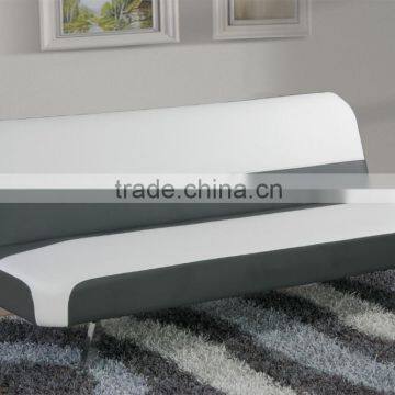 New product white and gray leather sofa bed, simple design sofa bed