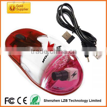 Fashionalbe new custom usb Liquid Mouse with Floater