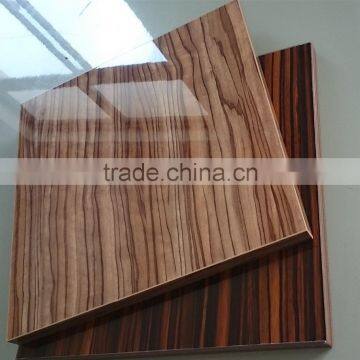 High glossy uv coated pvc mdf /plywood for shutters