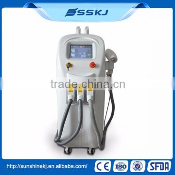 Distributors wanted 4 handles SHR YAG LASER RF skin care machine with CE