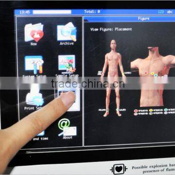 12 Lead 12 Channel 8 Inch Digital Electrocardiograph ECG Machine EKG 1200G 300 Cases With ECG Software photo-5