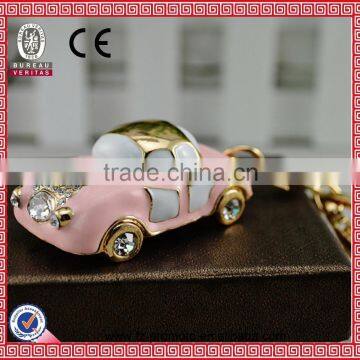 Wholesale rhinestone keychains with model car