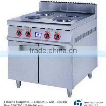 4 Round Hotplates, 1 Cabinet, 1 Grill - Electric, 9200 Watt, TT-WE158B