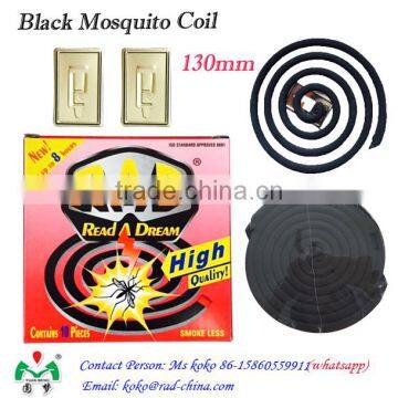 RAD Read A Dream Manufacturer high quality cheap price Plant fiber black mosquito coil