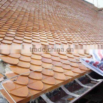 Fish scale tile golden