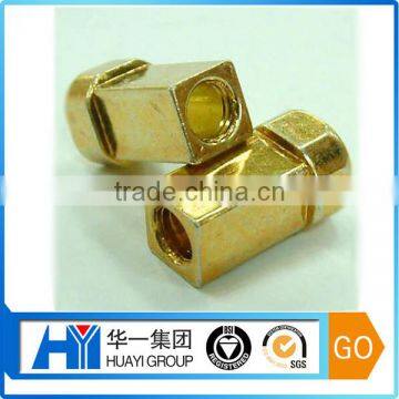 custom steel with yellow zinc plated square thread bolt and nut manufacturer