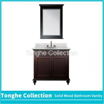 Tonghe Collection Paint Bathroom Vanity Dark Brown photo-3