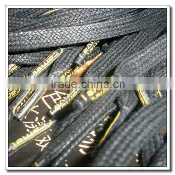 Shoelace with custom metal aglet