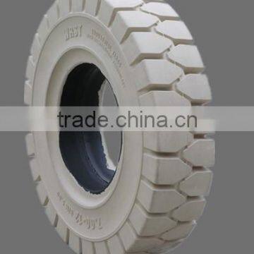 Top Quality Non Marking Tires Forklift Solid Rubber Tires Yantai WonRay Solid Tires Factory photo-5