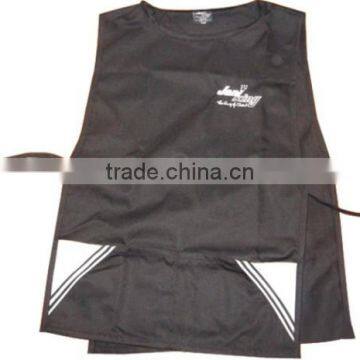 Blue Cobbler Apron With Front Pockets and Adjustable Side Ties photo-3