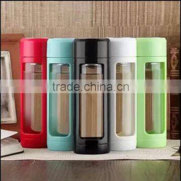 BPA-Free Glass Water Bottle With Lid Protable photo-5