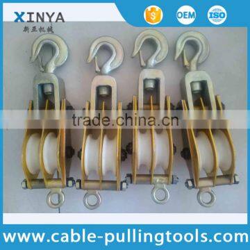 Coir Rope Aluminum Wheel Hoisting Pulley Block