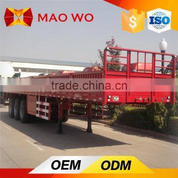 China Manufacturer 3 Axles Cargo Carrier Side Wall Semi Trailer Cheap Price for Sale photo-3