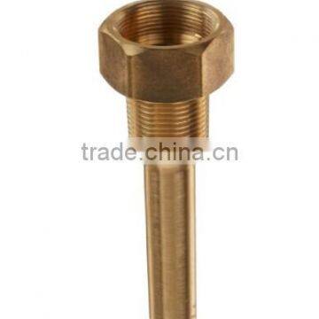 Brass thermowell for solar digital thermometers 3/4" NPT
