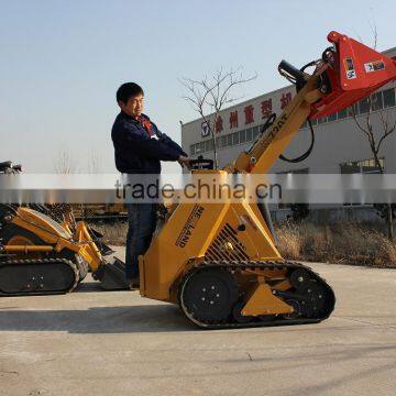 mini tracked skid steer loader with mini auger,26hp,Kohler engine,CE,EPA