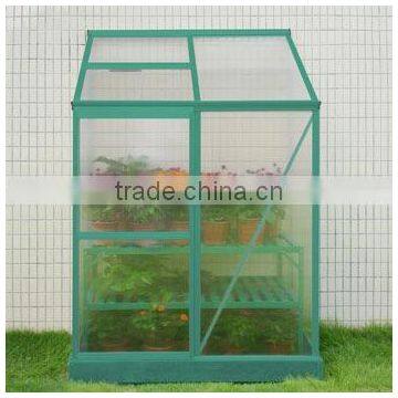 Hot sale lean-to polycarbonate greenhouse for flower and herb seeds HX64312G