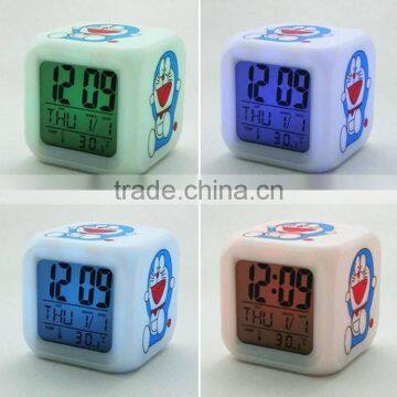 Promotional Gift Electric Clock Small Led Color Changing Clock Digital Alarm Clock photo-1