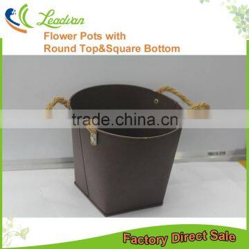 decorative square galvanized 5 gallon metal bucket for sale