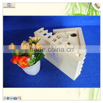 Custom Design Craft Unfinished Decorative Plywood Wooden Bird House photo-5