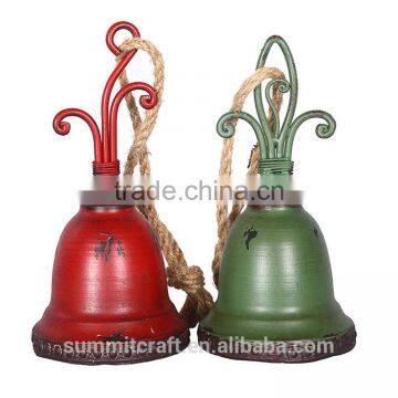 Christmas hanging small bell ornament decoration personalised christmas tree ornaments