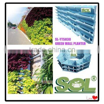 New Products Flower Wall Planter Plastic Garden Wall Pots and Vertical Garden Kits photo-3