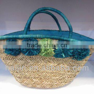 natural seagrass handmade fashion bag