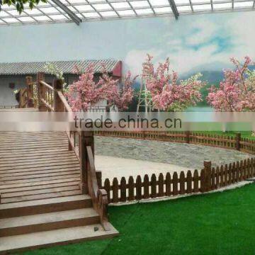 Full Blossom Artificial Silk Flower Cherry Tree With Real Tree Trunk photo-2