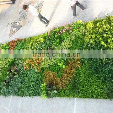 Home and outdoor decoration synthetic cheap artificial vertical green grass wall E08 04B12