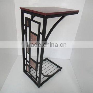 Geometric Design Tabletop Nightstand TV Book Tray Furniture Side Sofa End Table photo-3