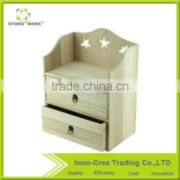 Multipurpose Paulow Wooedn Jewelry Display Box For Girls