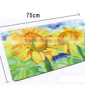 Sunflower Printed Personalized Velvet Door Mat photo-3