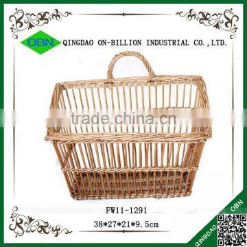 Wicker Material Hand Woven Small Hanging Basket photo-2