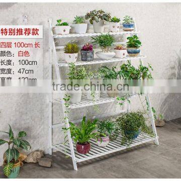 New Design High Quality Solid Wood Flower Shelf