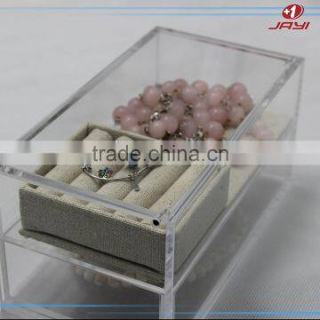 Custom Clear Acrylic Jewelry Box Making Supplies photo-3