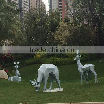 FRP reindeer landscape sculpture