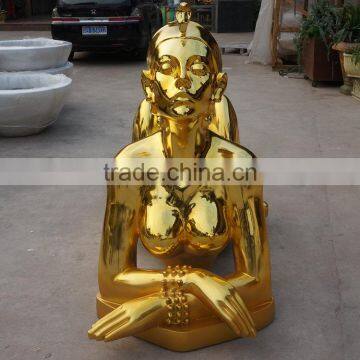 Electroplate Lady Landscape Sculpture photo-4