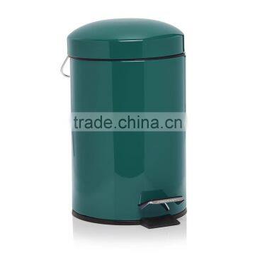 High Quality OEM Colored Pedal Metal Trash Can Household Ash Bin Garbage Bin