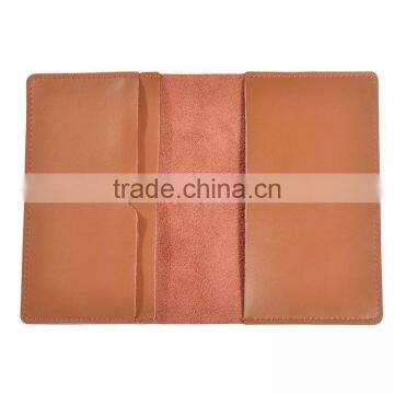 Factory OEM Custom logo Supply Fashion Cow Leather Rfid Passport Holder