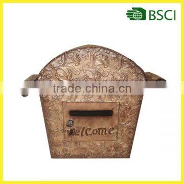 YS11530 Antique Metal Mailbox Handicraft for Garden Decor