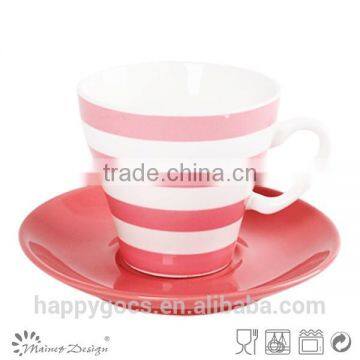 High Quality Dot Decal New Bone China Cup and Saucer photo-5