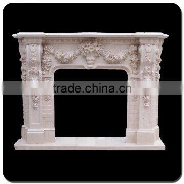 Indoor Home Decor Hand-carved Marble Fireplace Surround photo-3
