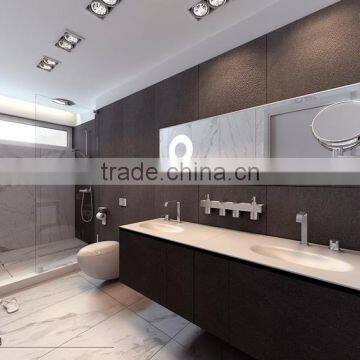 Chinese Interior Design Natural Stone Top Polishing White Marble Tile photo-2