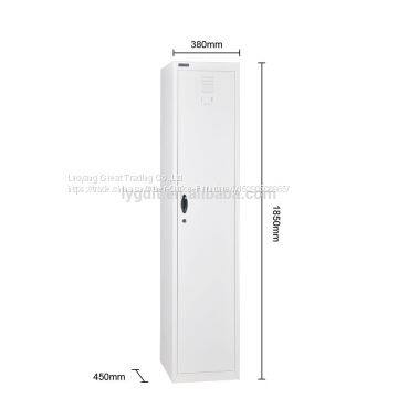 Popular Single Door Metal Steel Clothes Cabinet Locker photo-5