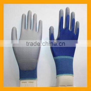 18Gauge Plain Style and Daily Life Usage Nylon PU Glove