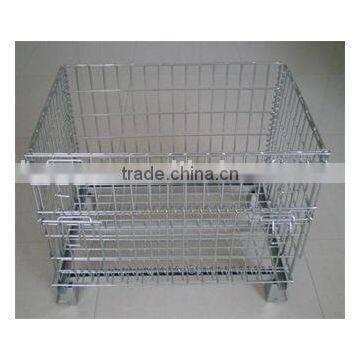 wire mesh container/ hand truck