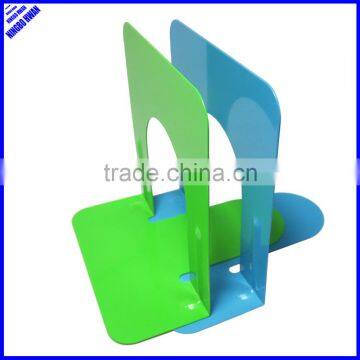 High quality colored simple design 5"metal desktop bookend