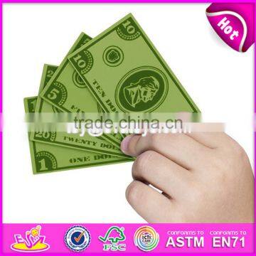 New Design Interactive Pretend Play Wooden Calculator Toy Cash Register for Children W10A063 photo-6