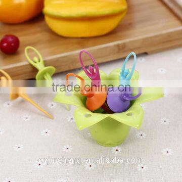 Factory Good Price ABS Colorful Disposable Top Quality Plastic Fruit Fork photo-4