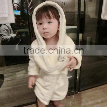 Wholesale Comfortable Kids Bathrobe Baby Bathrobe With Hood Kids photo-5