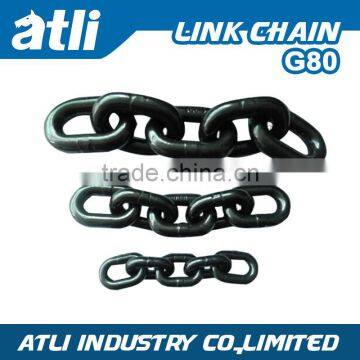 High Tensile G80 Guaranted 100% Iron Black Painted Link Chain